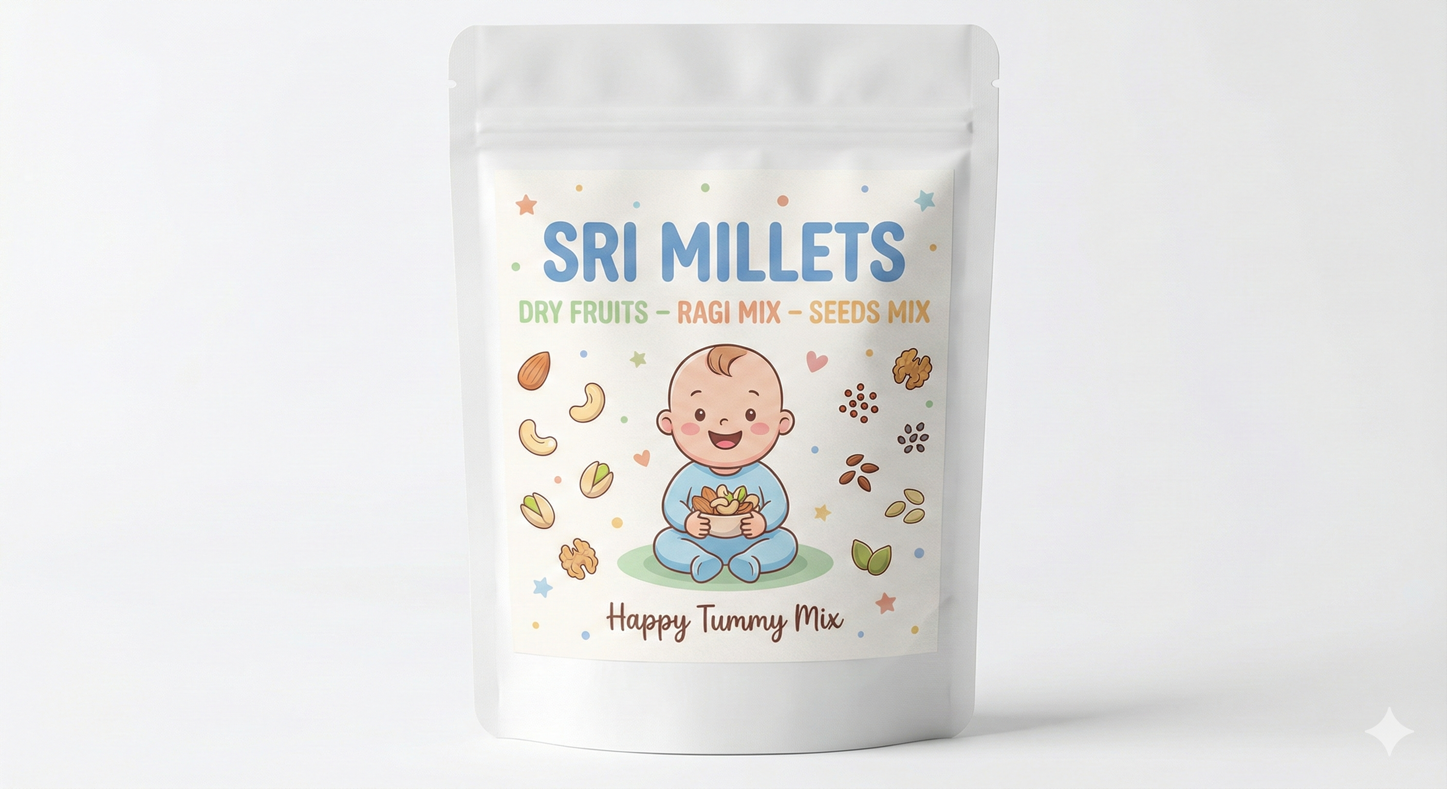 Millets Dry Fruits Ragi &amp; Seeds Mix 500GRAM
